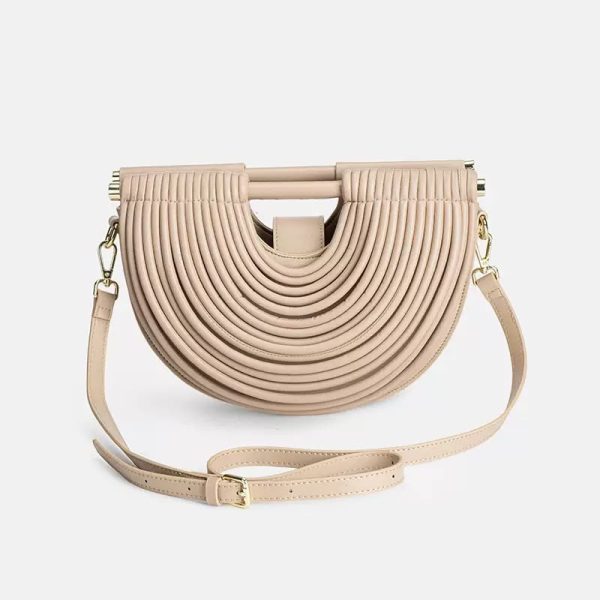 Midnight Crescent Basket Bag