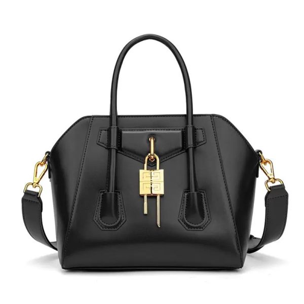 Luxe Lock Structured Handbag